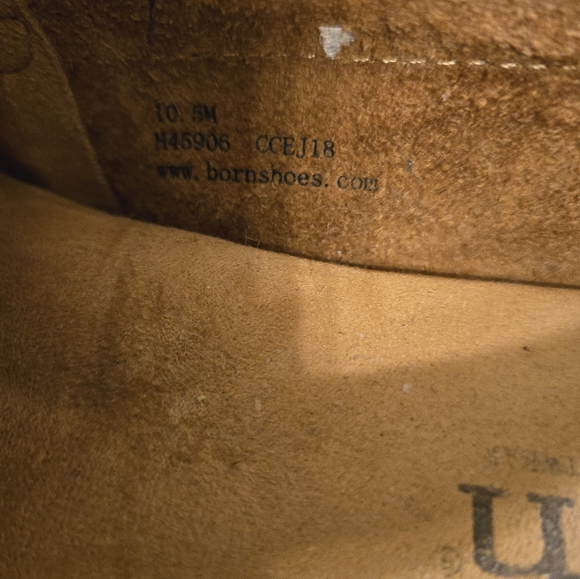 BORN MEN'S DRIVING PENNY LOAFER HAND CRAFTED LEATHER CROC PRINT SIZE 10.5 - Picture 8 of 8